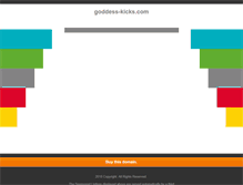 Tablet Screenshot of goddess-kicks.com